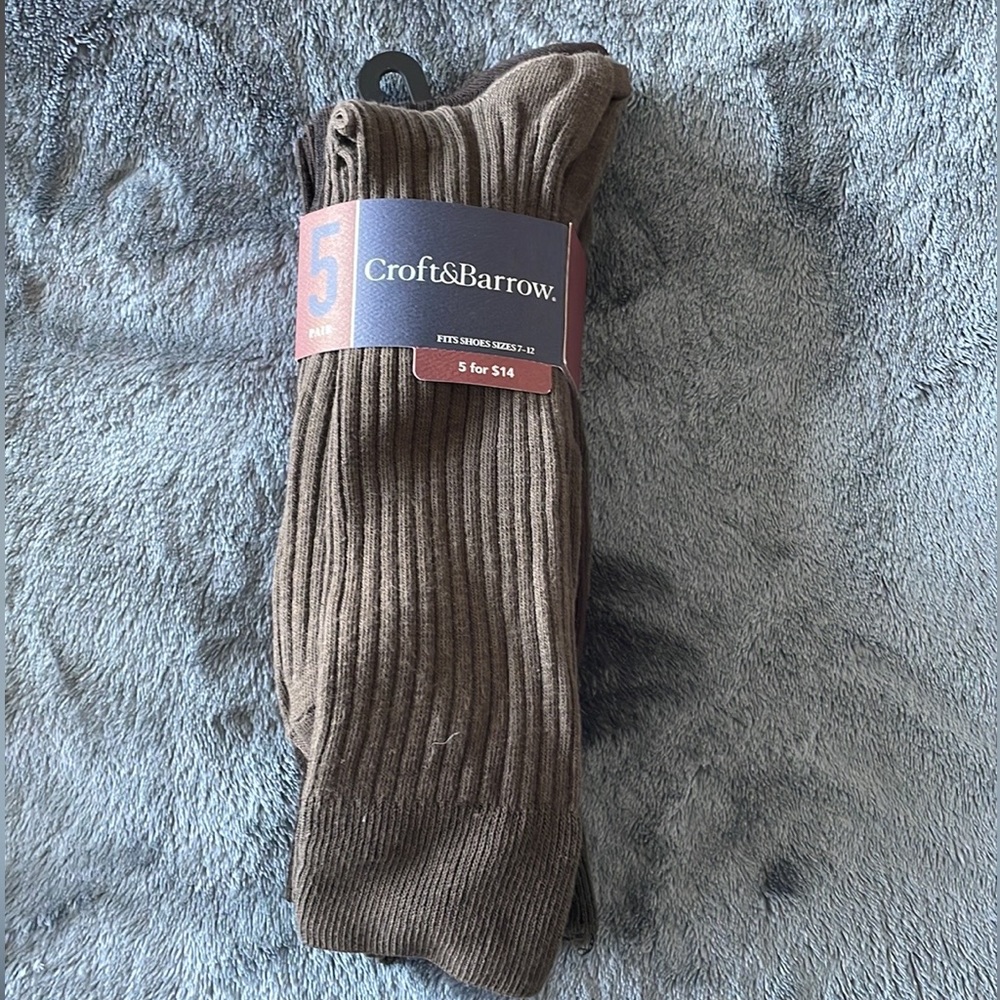 Croft & Barrow 5 Pack Men Socks